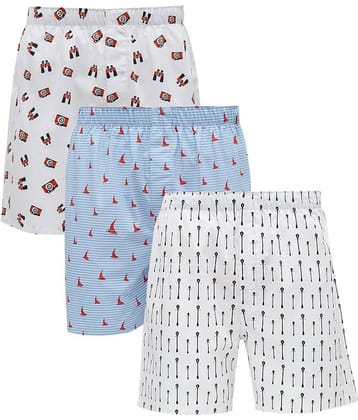 XYXX Pack of 3 Cotton Boxers For Men's ( Multicolor )