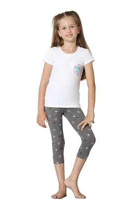 Girl's Cotton Relaxed Fit T-Shirt