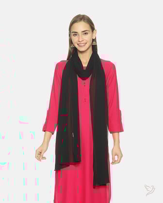 Matching Shawl - Carbon Black-Carbon Black