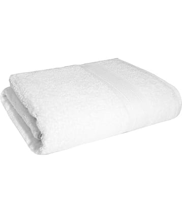Dyana Core Cotton Solid 400 -GSM Bath Towel ( Pack of 1 ) - White