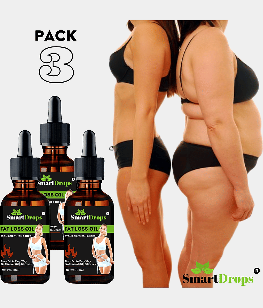 Smartdrops Fat Burner Oil Shaping & Firming Oil 90 mL Pack of 3
