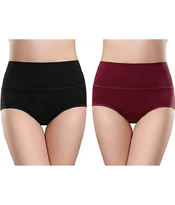 Louis Craft Pack of 2 Cotton Lycra Period Panty For Women ( Multicolor4 )