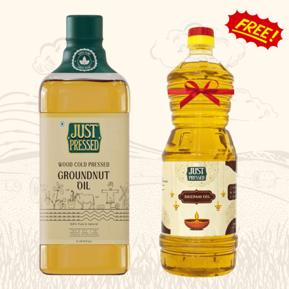 Buy Groundnut Oil 2ltrs - Free Deepam Oil 1ltr