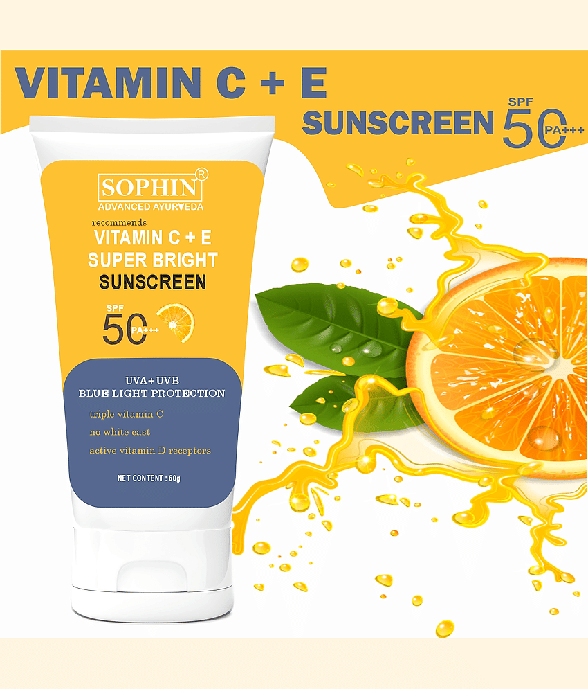 SOPHIN SPF 50 Sunscreen Cream For All Skin Type ( Pack of 1 )