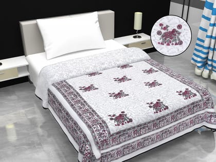 Cotton Blanket - Single Dohar ( 60 x 90 Inches) Grey-Elephant