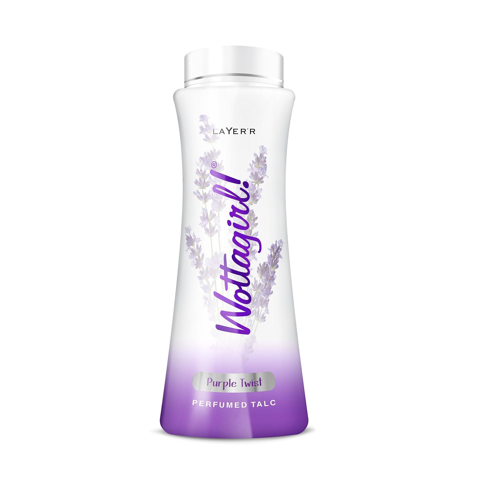 Layer'r Wottagirl Purple Twist Perfumed Talc for women | 150g (Pack of 1)