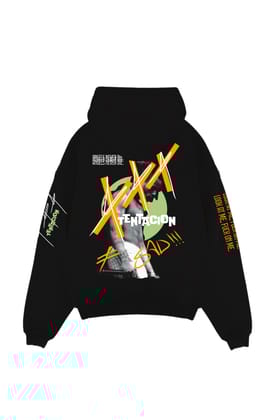 Look at me - Xxx Tentacion Designed Oversized Hoodie-S / Black