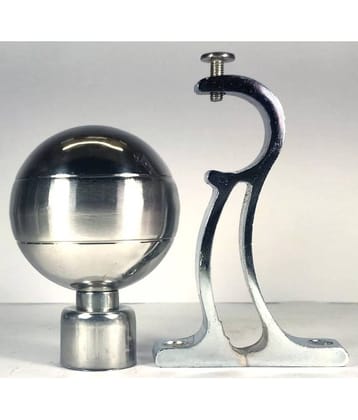 RR Collection Set of 6 Stainless Steel Single Rod Bracket