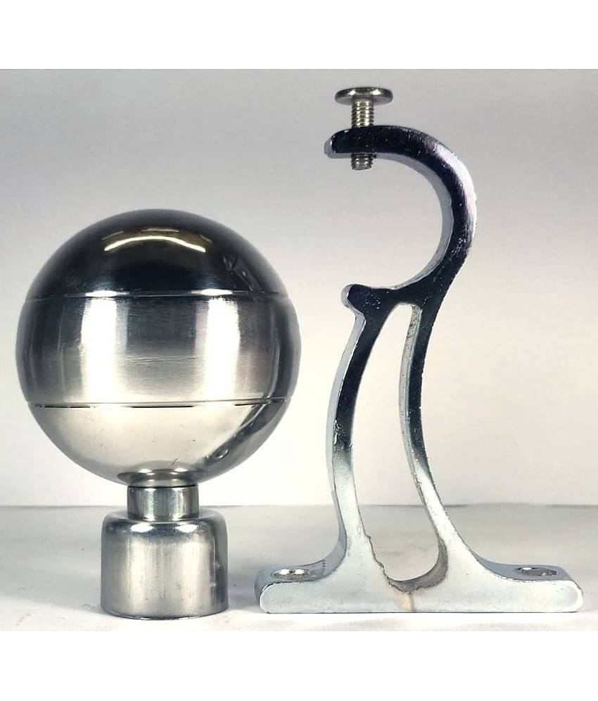 RR Collection Set of 6 Stainless Steel Single Rod Bracket