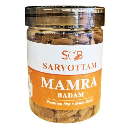 Sarvottam Mamra Badam Box 250g | Premium Almonds | Rich in Protein, Fiber & Healthy Fats | Natural Energy Booster for Daily Nutrition & Gifting