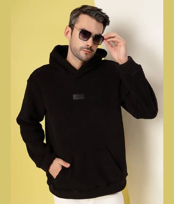 Rigo Polyester Hooded Men's Sweatshirt - Black ( Pack of 1 )