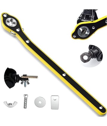 Car Jack Ratchet Wrench,360 Forward and Reverse knob Labor-Saving Design,Scissor Jack Lift Speed Handle Tool, Jack Lug Handle Tool,Tire Wheel Jack Wrench, Pack of 1