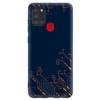 PATTERN  Samsung A21S Premium Embossed Mobile cover