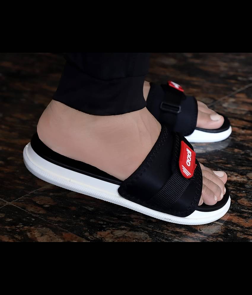 Aadi Black Men's Slide Flip Flop