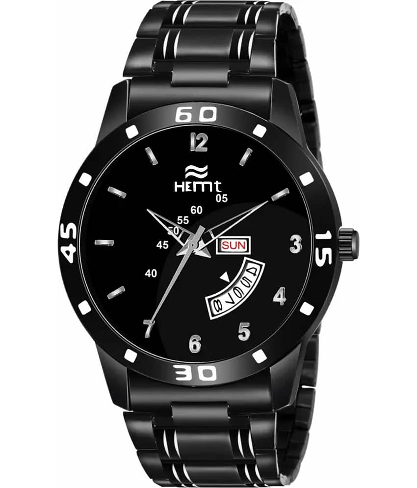Hemt Black Metal Analog Men's Watch