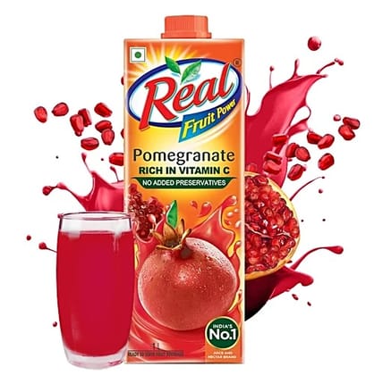 Real Fruit Power Pomegranate Juice, 180ml