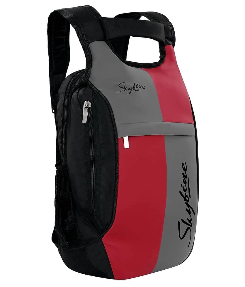SVB BAG 30 Ltrs Leather Backpack *For Boys & Girls ( Red ) - Red