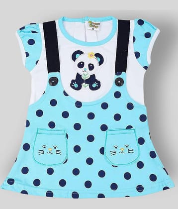 NammaBaby Pack of 1 Baby Girls Cotton Blend Dresses ( Blue )