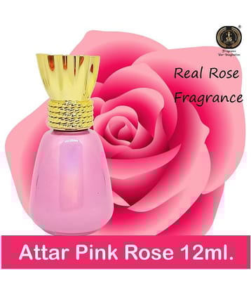 INDRA SUGANDH BHANDAR Attar For Men Religious Use Women Pink Rose Real & Original Gulab Ki Ruh Long Lasting Fragrance 12ml Rollon Fancy Pack
