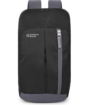 OMRON BAGS 12 Ltrs Polyester Backpack *For Men & Women ( Black )