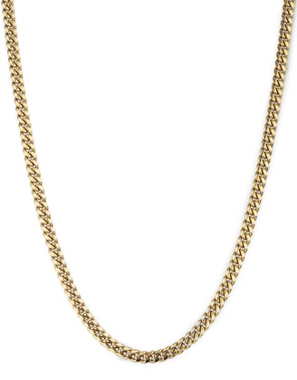 Clean Cuban Chain 6mm - Gold-18 Inches / Gold