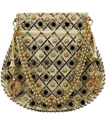 Raj Beige Silk Handheld