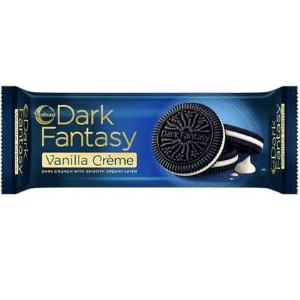 Sunfeast Dark Fantasy Vanilla Cream Biscuits, 60 gm