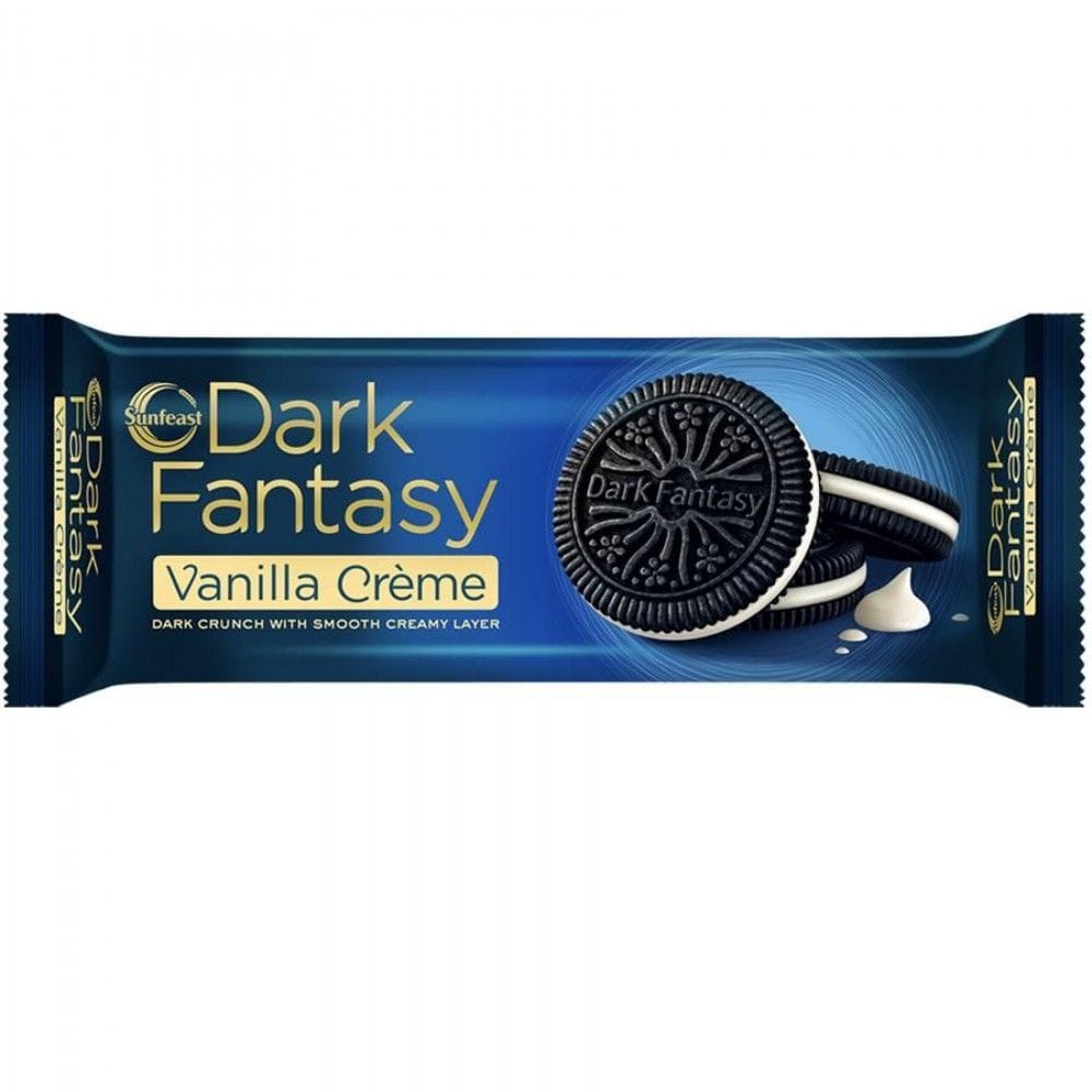 Sunfeast Dark Fantasy Vanilla Cream Biscuits, 60 gm