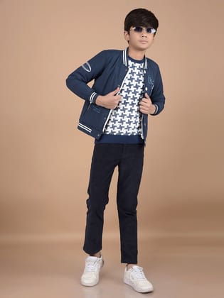 Navy Blue Corduroy Trousers-9-10Y / Navy Blue