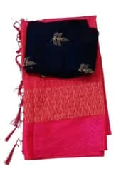 Pure Silk Traditional Indian Saree Handloom Woven Design