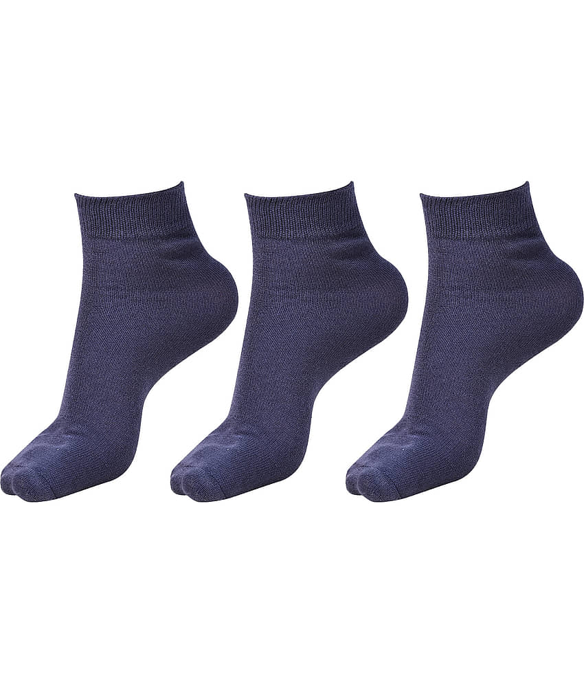 Dollar - Navy Cotton Boy's School Socks ( Pack of 3 )