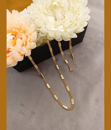 KRIMO Gold Plated Brass Chain ( Pack of 1 )