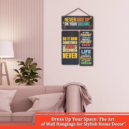 Decorative Motivational Quotes Printed Mdf Wooden Wall Hanging | Living Room | Home Decor Items| Gifts | Wall Art