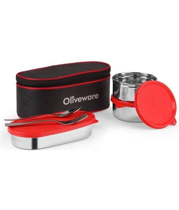 Oliveware Sophia Stainless Steel Lunch Box 3 Container (Pack of 1)