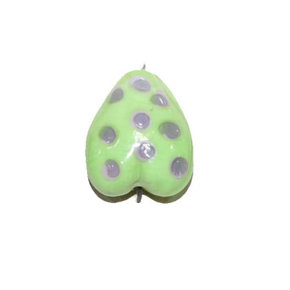 Handmade Fancy Lampwork Glass Beads For Jewelry Making Necklace , Earring and Bracelet (Heart) SFL-857-Per Packet 25 Pcs / 25X15 MM