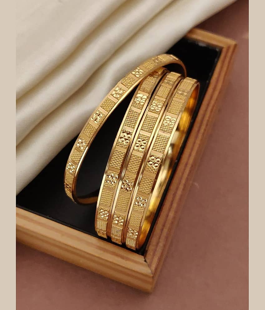 Shivay Fashion Gold Bangle Set ( Pack of 2 )