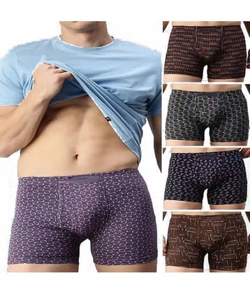 Cavenders Pack of 5 Nylon Trunks For Men's ( Multicolor )