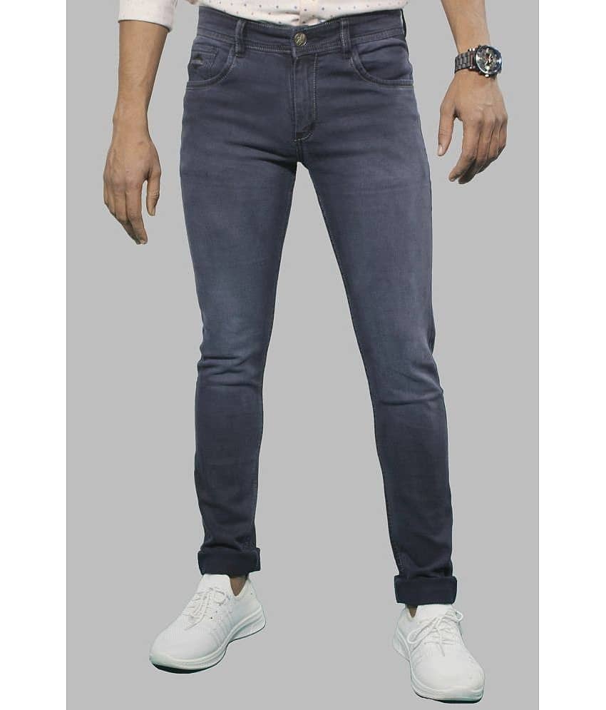 plounge - Navy Blue Denim Slim Fit Men's Jeans ( Pack of 1 )