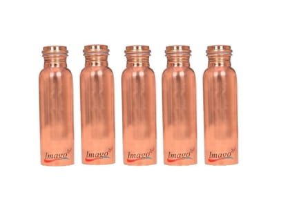 Imago Plain Copper Bottle 1L (Pack of 5)
