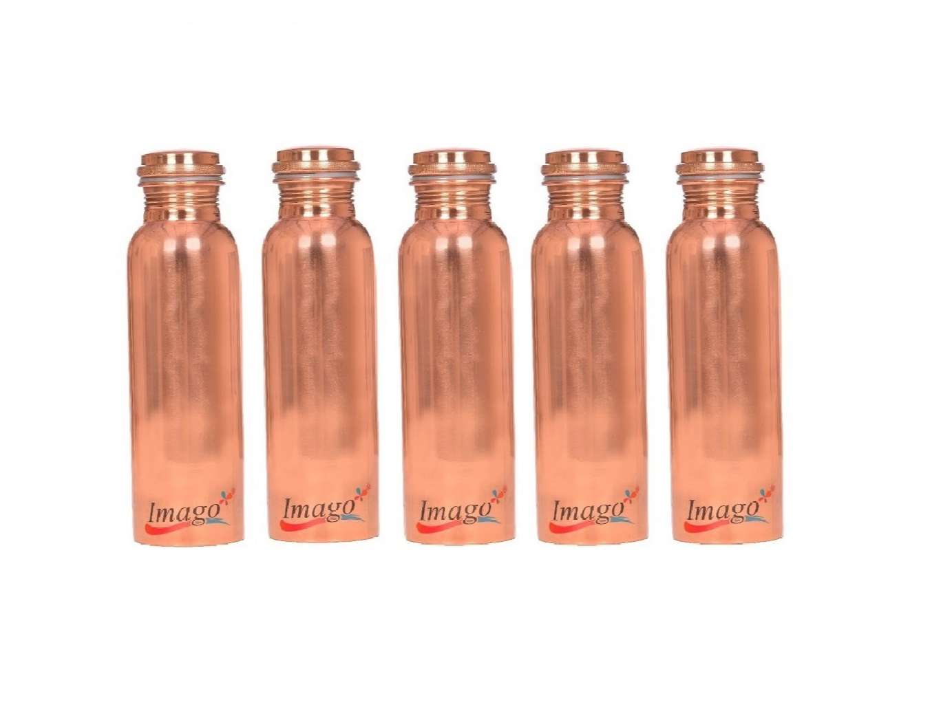 Imago Plain Copper Bottle 1L (Pack of 5)