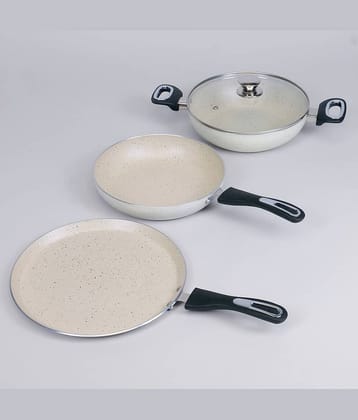 HomePro Non Stick Aluminium Cookware Sets Granite Touch