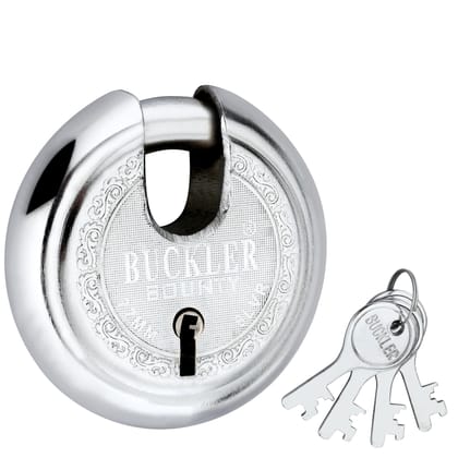 BUCKLER Stainless Steel Shutter Lock for Main Gate, Door Lock, Shop Shutter, Trucks High-Security with Weather-Resistant Design, 90MM-14 Pin Lock