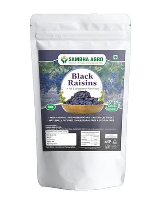 Sambha Agro Premium Fresh Seedless Black Raisins