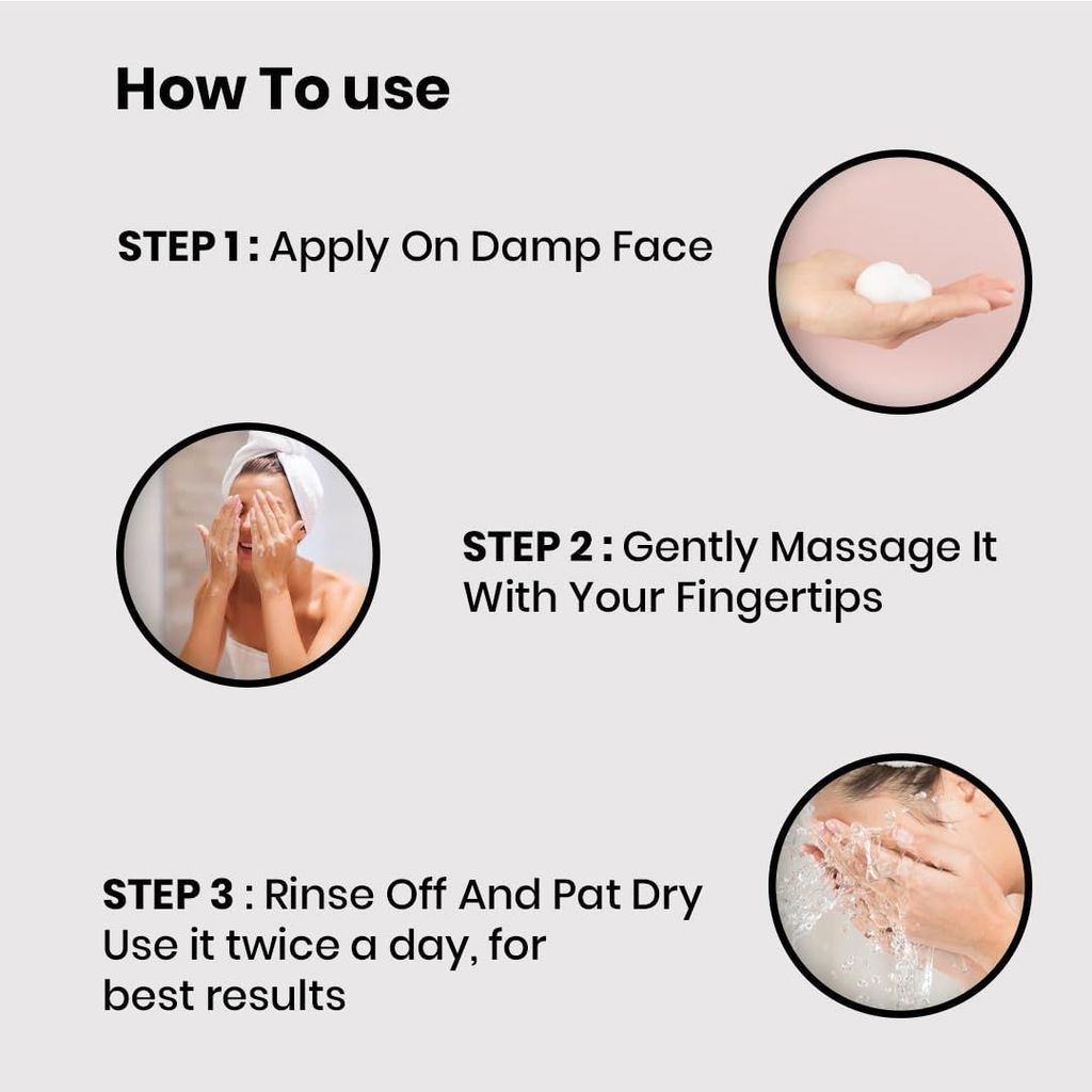 Spring H2O Charcoal Face Wash| Deep Cleansing & Purifying Formula - 100 Ml (Pack Of 2)