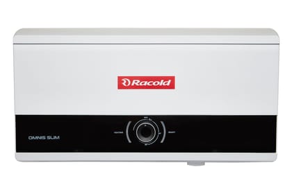 Racold Omnis Slim 15L Horizontal Energy Efficient Storage Water Heater (Geyser) With Free Standard Installation & Pipes |Italian Design| Shower Ready Indicator | Suitable For High Rise Buildings Racold Omnis Slim 15L Horizontal Energy Efficient Storage W