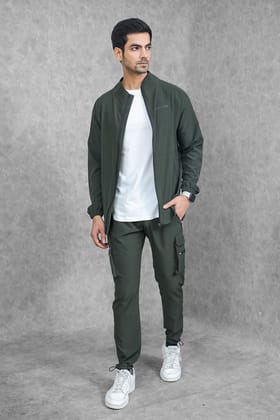 Impact Woven Cargo Tracksuit - Olive-S / S
