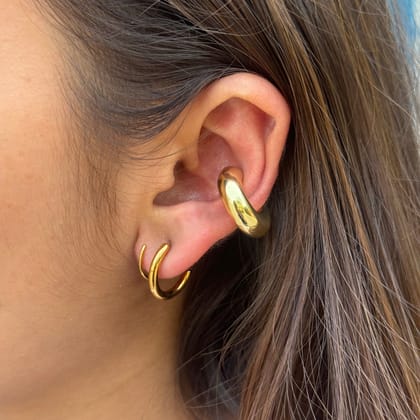 Chunky Ear Cuff - Medium-Gold