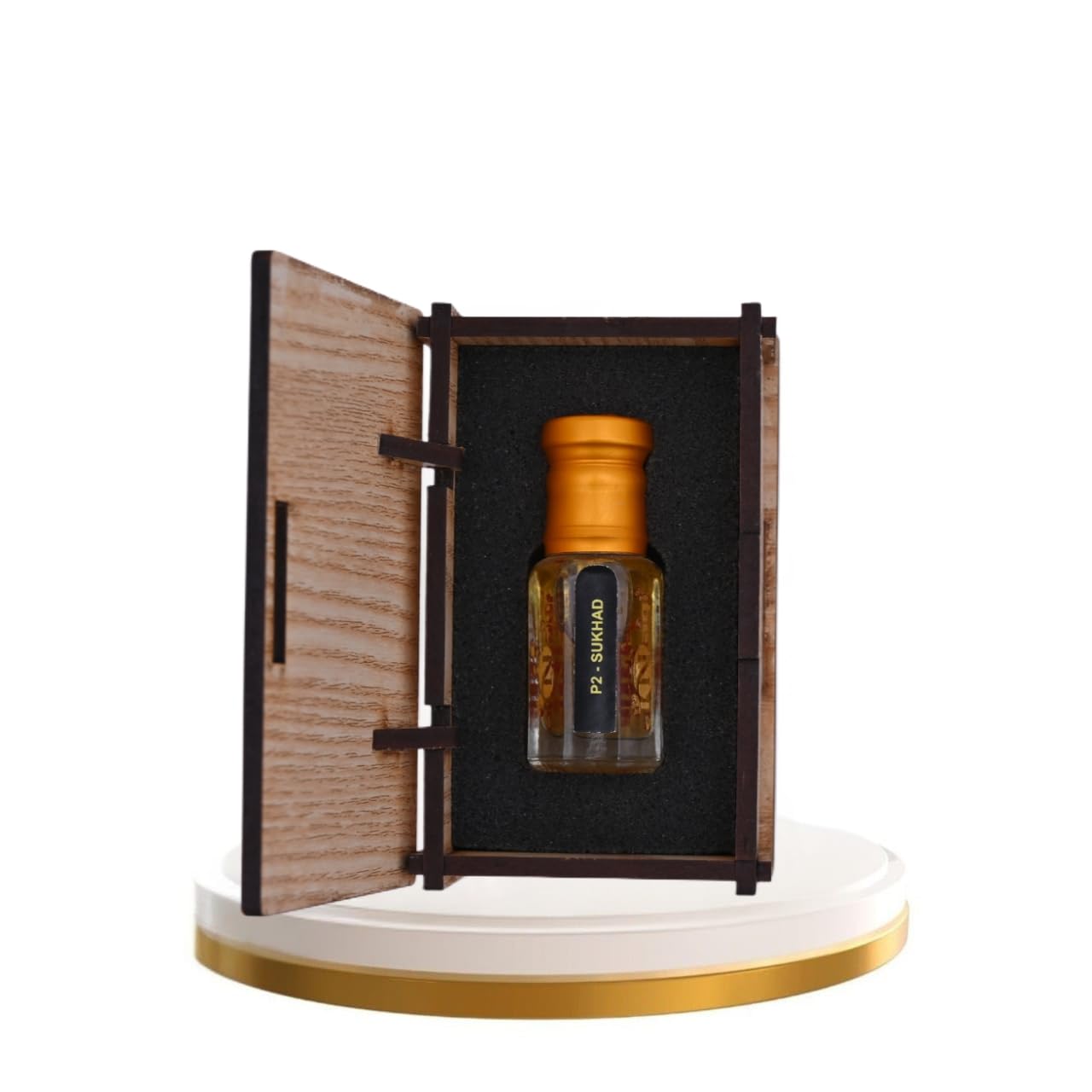 alnaqi fragrances Sukhad 12ml Original - Pure Sandalwood Attar Oil Best Non-Alcoholic Perfume Alternative to Spray Long Lasting Arabian Concentrated Fragrance