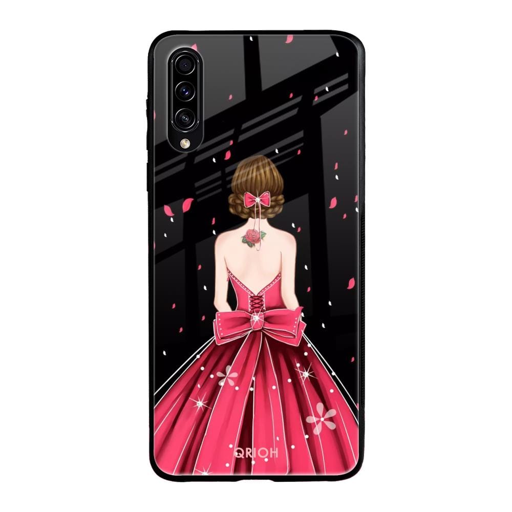 Fashion Princess Glass Case for Samsung Galaxy A70s
