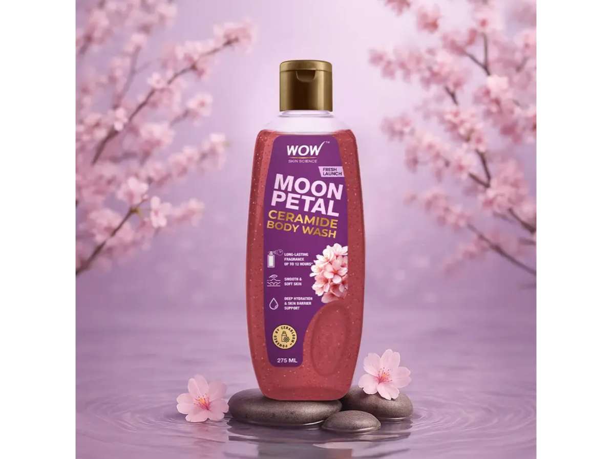 WOW Skin Science Moon Petal (Ubtan) Body Wash, Ubtan & Ceramide Creamy Gel - 275 ml